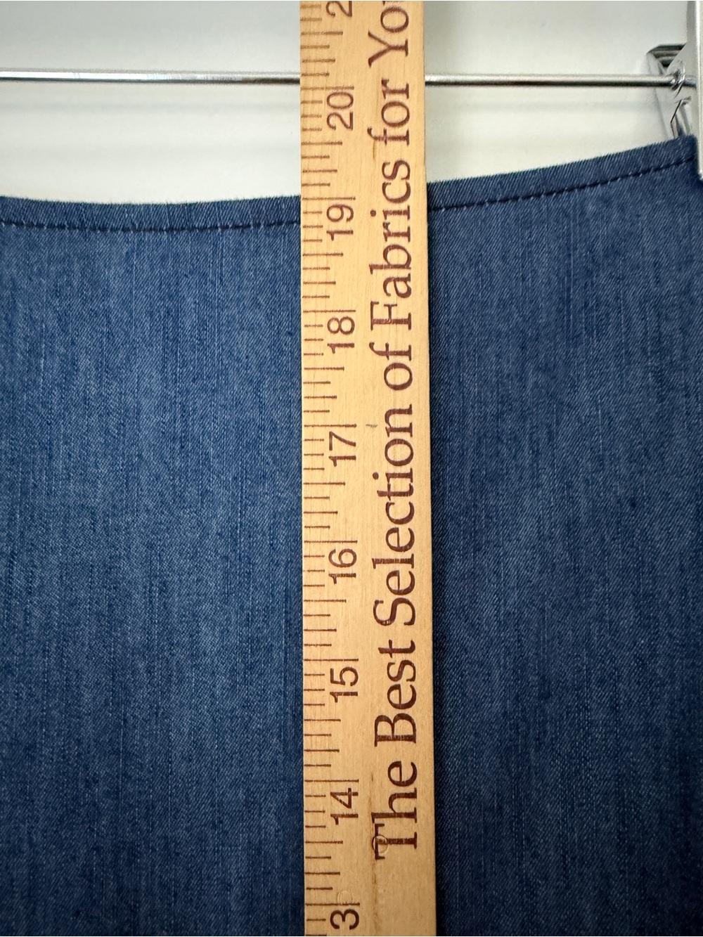 Corey Lynn Calter Chambray Lightweight Denim Drop Waist Mini Skirt Size 10 - Picture 10 of 10